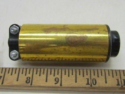 Rees 01328-001 1" BLK CYL N.O.  Pushbutton Brass Shell NIB