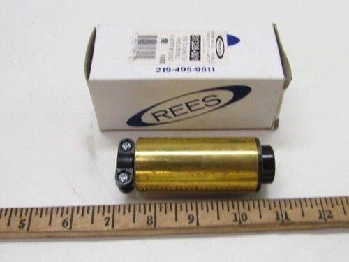 Rees 01328-001 1" BLK CYL N.O.  Pushbutton Brass Shell NIB