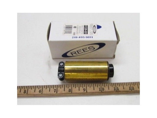 Rees 01328-001 1" BLK CYL N.O.  Pushbutton Brass Shell NIB