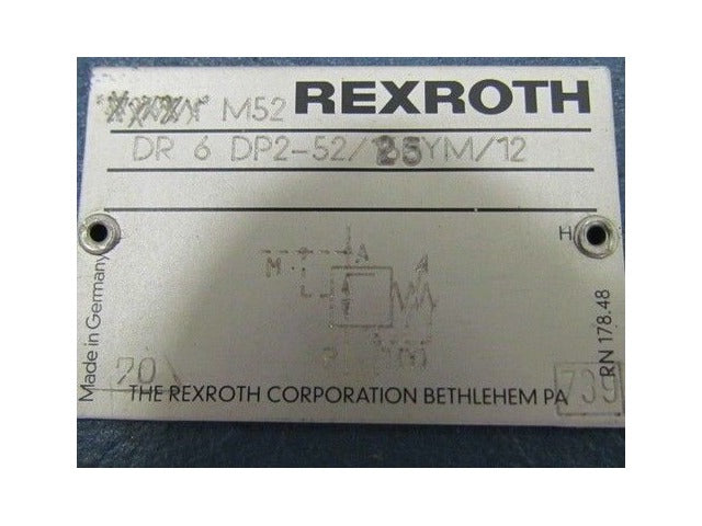 Rexroth M52 DR 6 DP2-52/25YM/12 Valve