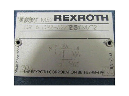 Rexroth M52 DR 6 DP2-52/25YM/12 Valve