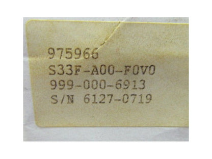 Elwood Gettys S33F-A00-F0V0 Permanent Magnet AC Servo Motor TENV