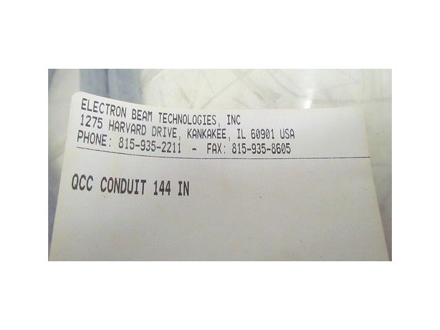 Electron Beam 144" QCC Conduit Wire Conduit NIB