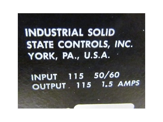 ISSC Industrial Solid State Controls 1260-1-K-C NIB