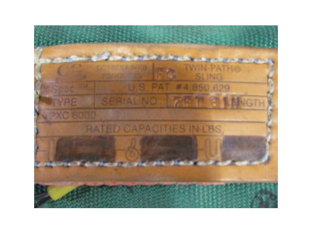 Twin-Path 100,000# 50Ton Capacity Two Leg Bridle Lifting Sling 10'9" Reach