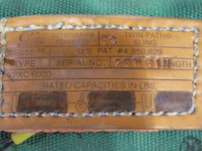 Twin-Path 100,000# 50Ton Capacity Two Leg Bridle Lifting Sling 10'9" Reach