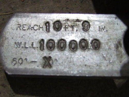 Twin-Path 100,000# 50Ton Capacity Two Leg Bridle Lifting Sling 10'9" Reach