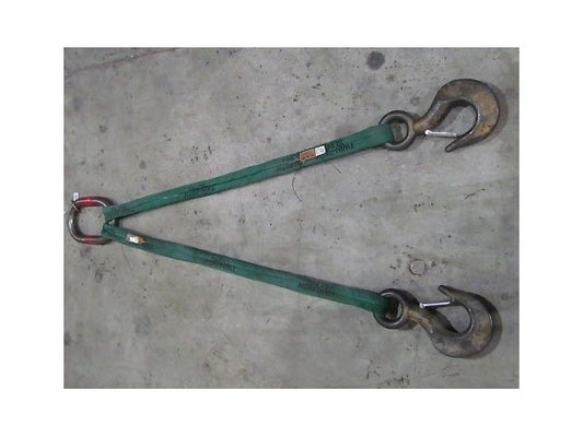 Twin-Path 100,000# 50Ton Capacity Two Leg Bridle Lifting Sling 10'9" Reach