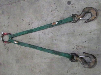 Twin-Path 100,000# 50Ton Capacity Two Leg Bridle Lifting Sling 10'9" Reach