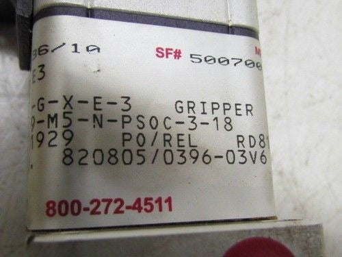 Norgren GL Series Pneumatic Parallel OD Gripper GL400-J9-X-1-G-X-E-3 Grip-Lok