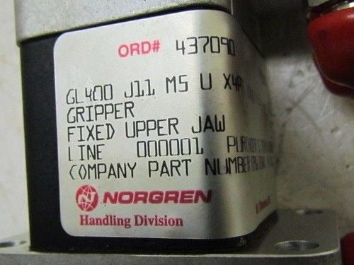 Norgren GL Series Pneumatic Gripper GL400 J11 M5 UX4PT5 SS4A 45 Grip-Lok