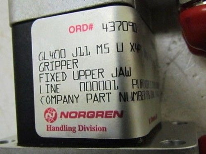 Norgren GL Series Pneumatic Gripper GL400 J11 M5 UX4PT5 SS4A 45 Grip-Lok