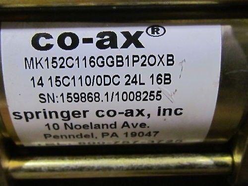 Springer Co-Ax MK152C116GGB1P20XB Valve / New, No Box