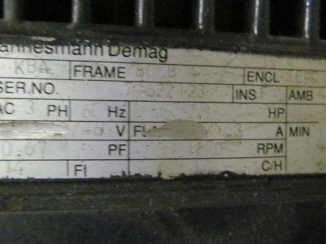 Mannesmann Demag FG06 D3 U1 HO FO Typ US1 71622123 i 127 Micro Gearmotor