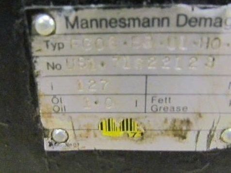 Mannesmann Demag FG06 D3 U1 HO FO Typ US1 71622123 i 127 Micro Gearmotor