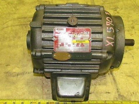 Lincoln D-1G110402 1hp 1740rpm 3ph 460v TENV 182 D-C Frame Cont Duty Motor