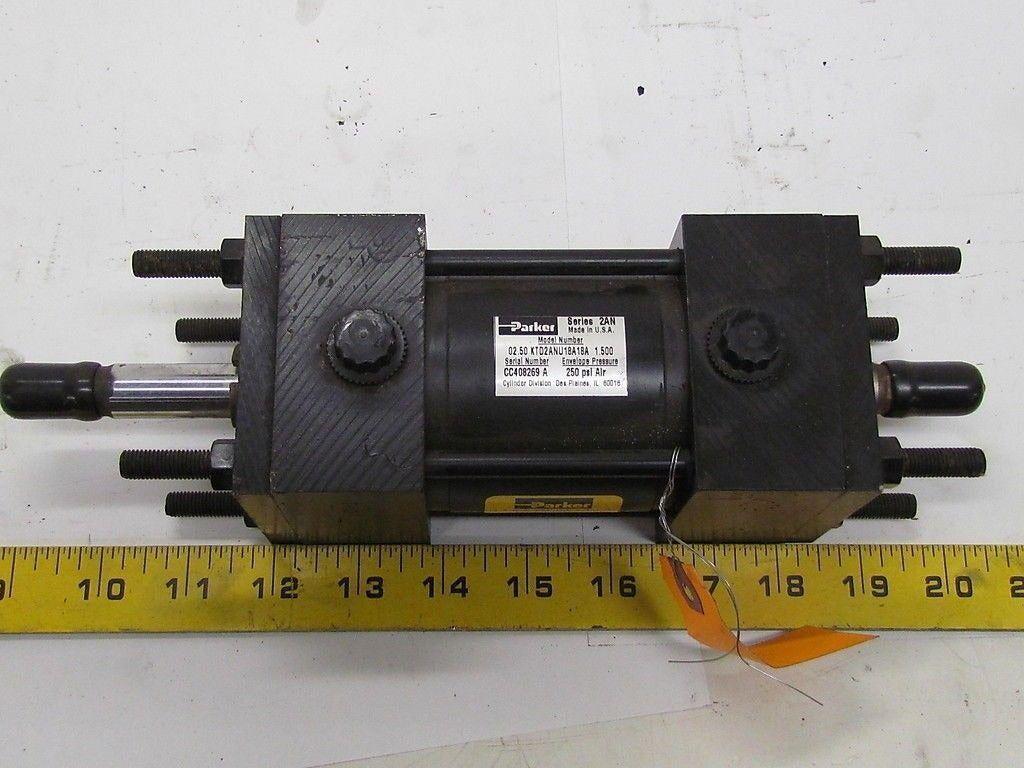 Parker 02.50 KTD2ANU18A18A 1.500 Air Pneumatic Cylinder 2 1/2"Bore 1 1/2" Stroke