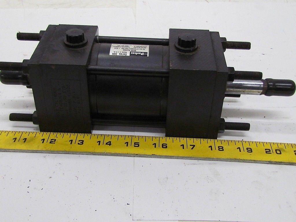 Parker 02.50 KTD2ANU18A18A 1.500 Air Pneumatic Cylinder 2 1/2"Bore 1 1/2" Stroke
