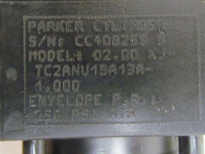Parker 02.00 KJTC2ANU19A13A 1.000 Pneumatic Air Cylinder 2"Bore 1"Stroke 2AN Ser