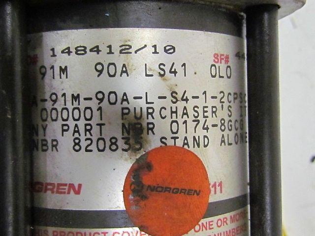 Norgren ISI Enclosed Pneumatic Power Wedge Clamp SC63-A-91M-90A-L-S4-1-2CPSC3