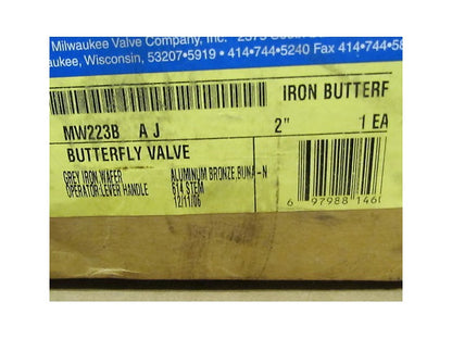 Milwaukee 2" Butterfly Valve Lever Lock Handle MW223B