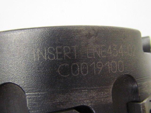 Ingersoll Rand 4" Indexable Face Mill Ten LNE434-02 Inserts 1 1/2" Arbor (07)