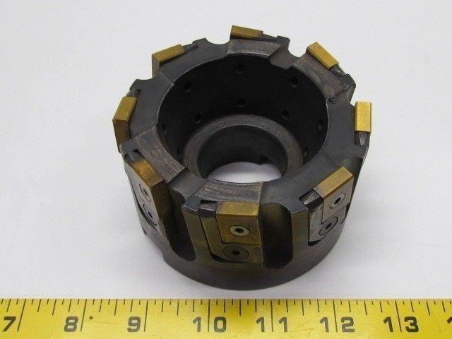 Ingersoll Rand 4" Indexable Face Mill Ten LNE434-02 Inserts 1 1/2" Arbor (07)