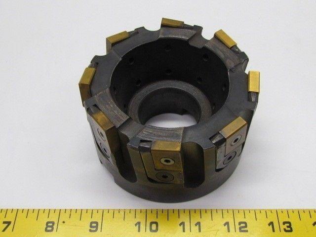 Ingersoll Rand 4" Indexable Face Mill Ten LNE434-02 Inserts 1 1/2" Arbor (07)