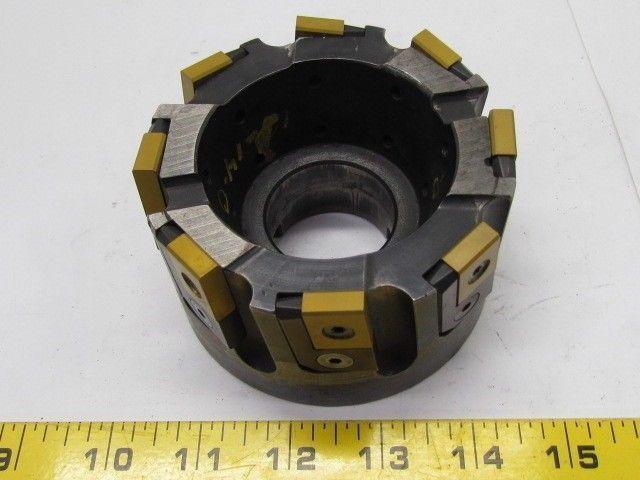 Ingersoll Rand 4" Indexable Face Mill Ten NEW LNE434-02 Inserts 1 1/2" Arbor