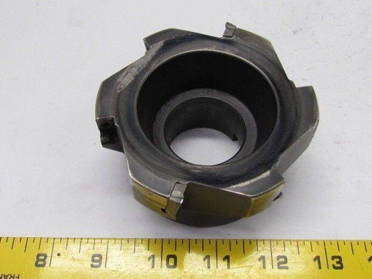 Ingersoll 4" Face Mill Indexable Milling Cutter 1 1/2" Arbor 6-Inserts