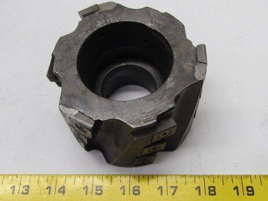 4" dia Indexable Face Mill 10 Degree 18 Inserts 1 1/2" Arbor End Cutter Milling