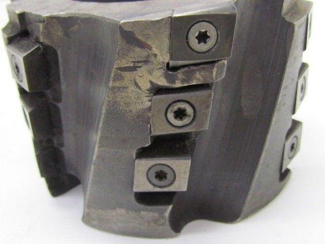 4" dia Indexable Face Mill 10 Degree 18 Inserts 1 1/2" Arbor End Cutter Milling