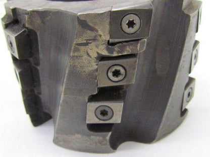 4" dia Indexable Face Mill 10 Degree 18 Inserts 1 1/2" Arbor End Cutter Milling