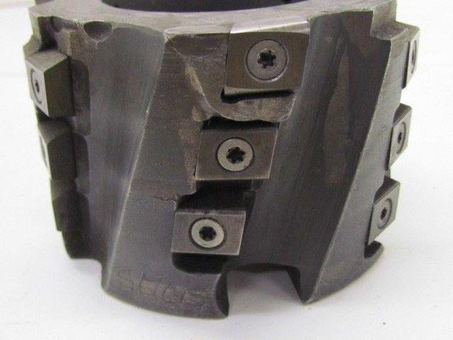 4" dia Indexable Face Mill 10 Degree 18 Inserts 1 1/2" Arbor End Cutter Milling