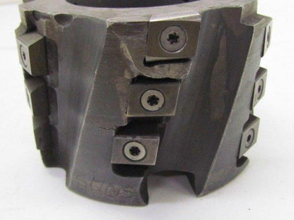 4" dia Indexable Face Mill 10 Degree 18 Inserts 1 1/2" Arbor End Cutter Milling