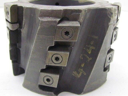 4" dia Indexable Face Mill 10 Degree 18 Inserts 1 1/2" Arbor End Cutter Milling