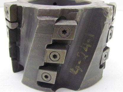 4" dia Indexable Face Mill 10 Degree 18 Inserts 1 1/2" Arbor End Cutter Milling