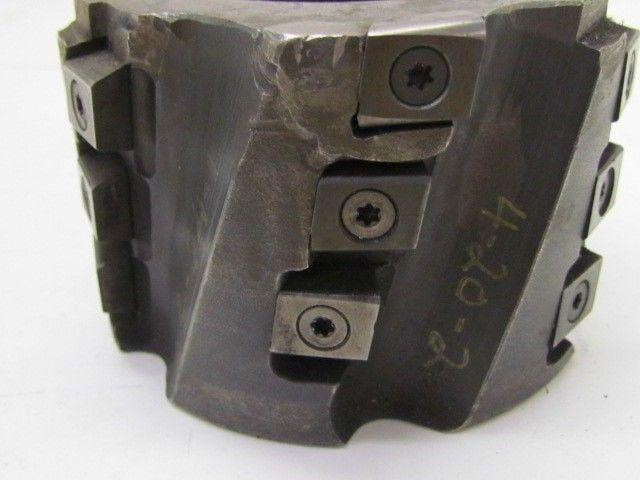 4" dia Indexable Face Mill 10 Degree 18 Inserts 1 1/2" Arbor End Cutter Milling