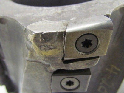 4" dia Indexable Face Mill 10 Degree 18 Inserts 1 1/2" Arbor End Cutter Milling