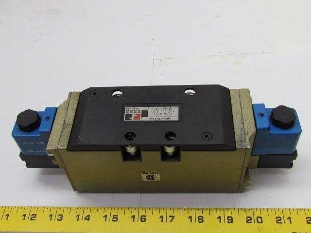Ross W6576A4407 Pneumatic Solenoid Valve 24 VDC No. Manifold
