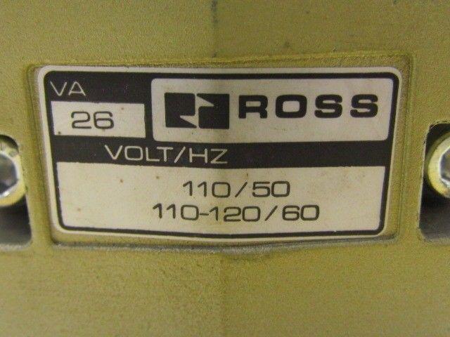 Ross W7077D4333 Pneumatic Valve 120/60 Solenoid NEW