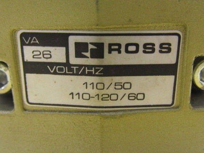 Ross W7077D4333 Pneumatic Valve 120/60 Solenoid NEW