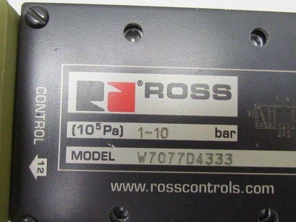 Ross W7077D4333 Pneumatic Valve 120/60 Solenoid NEW