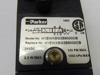 Parker H1EWXBG2B9000CB 24VDC Pneumatic Solenoid Valve