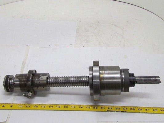 Ball Screw Assy 1 1/2" dia 1/4" Pitch 7 1/2" Travel 21 1/4" OAL From CNC Lathe
