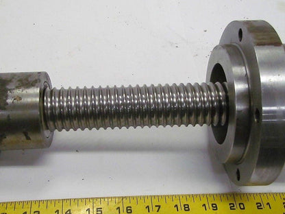 Ball Screw Assy 1 1/2" dia 1/4" Pitch 7 1/2" Travel 21 1/4" OAL From CNC Lathe