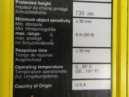 Sick Optic AGSS 750-1111 Lightcurtain Light Curtain