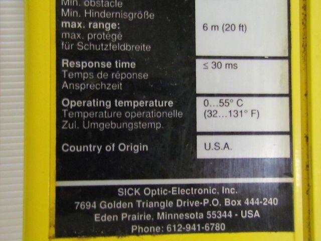 Sick AGSS 750-1111 Optic Electronic Lighcurtain Light Curtain