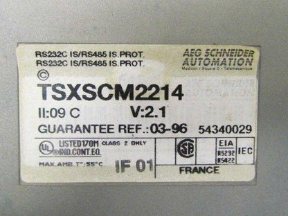 AEG Schneider Telemecanique TSXSCM2214 TSX SCM 2214  Module SMC 22