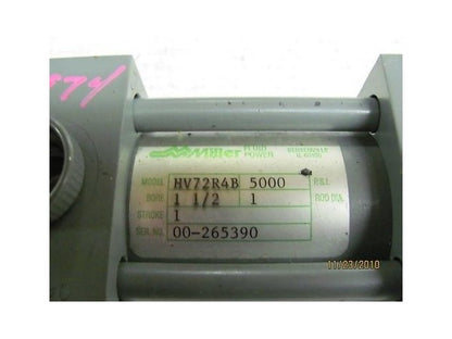 Miller Cycinder HV72R4B 1 1/2" Bore 1" Stroke 5000 PSI